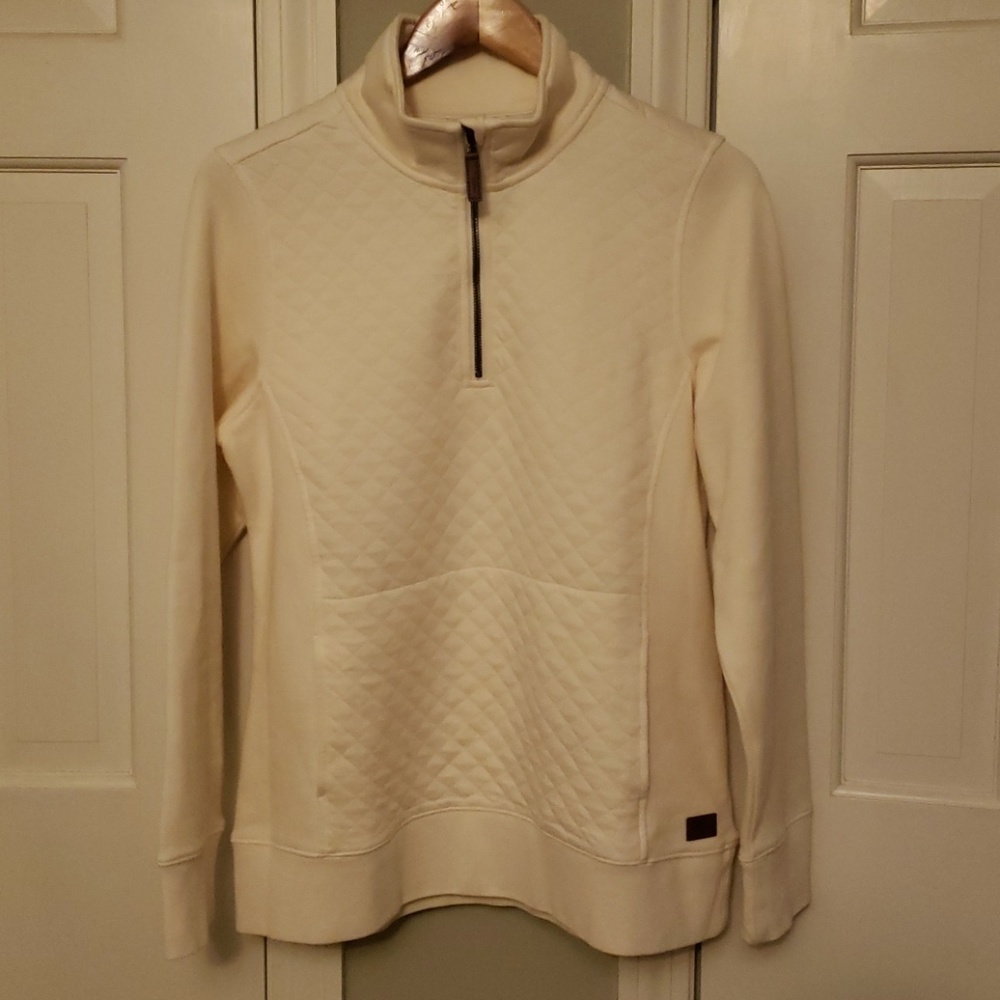 LL Bean Quilted Half Zip Sweatshirt